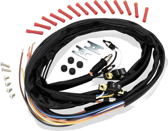 Twin Power Black Handle Bar Switch Kit w/ 48" Wire Leads 1