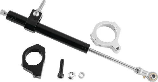 Twin Power Black Aluminum Steering Damper Dampener Stabilizer Kit 1