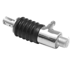 BC Chrome Rear Brake Master Cylinder for Harley Touring FLHT FLHR FLTR