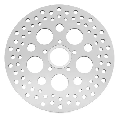 BC Rear Brake Rotor Disc Round Hole Polished for Harley Dyna Softail Touring