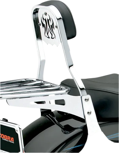 Cobra Chrome Steel Short Square Sissy Bar Kit