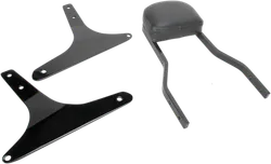 Cobra Black Steel Short Square Sissy Bar Kit