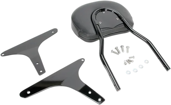 Cobra Black Steel Short Round Sissy Bar 2