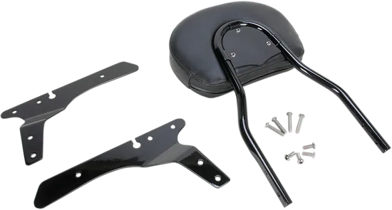 Cobra Black Steel Short Round Sissy Bar