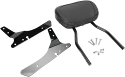 Cobra Black Steel Short Round Sissy Bar