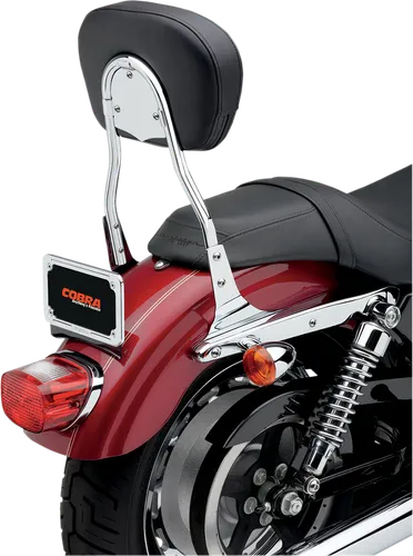 Cobra Chromed Steel Short Round Sissy Bar