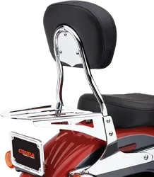 Cobra Chromed Steel Short Round Sissy Bar