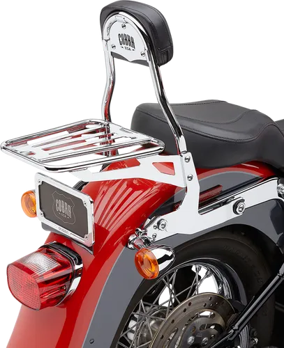 Cobra 14in Chrome Steel Detachable Backrest Kit
