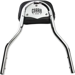 Cobra 14in Chrome Steel Detachable Backrest Kit