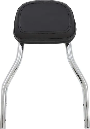 Cobra 14in Chrome Steel Detachable Backrest Kit Round Style