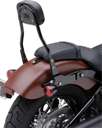 Cobra 14in Black Steel Detachable Backrest Kit Round Style