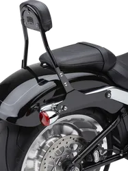 Cobra 14in Black Steel Detachable Backrest Kit Round Style