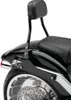 Cobra 14in Black Steel Detachable Backrest Kit Round Style