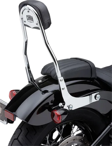 Cobra 14in Chrome Steel Round Detachable Backrest Kit