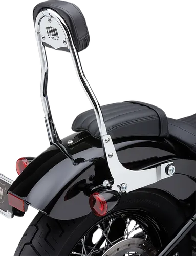 Cobra 14in Chrome Steel Detachable Backrest Kit
