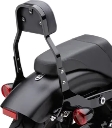 Cobra 11in Steel Black Square Mini Backrest Kit