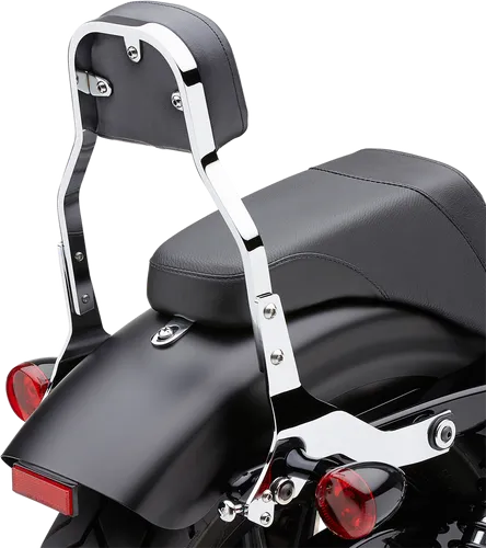 Cobra 11in Steel Chrome Square Mini Backrest Kit