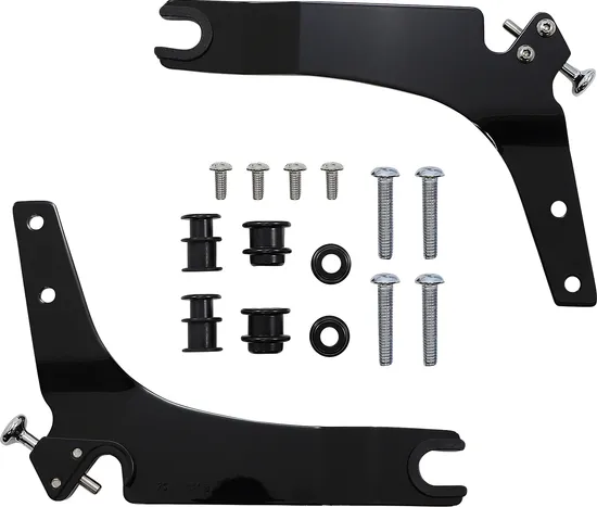 Cobra 11in Steel Black Square Mini Backrest Kit