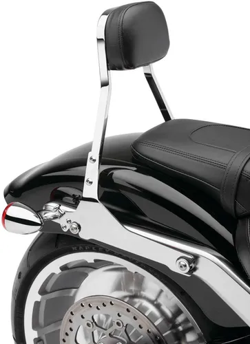 Cobra 11in Steel Chrome Square Mini Backrest Kit