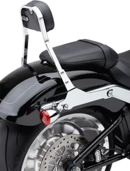 Cobra 11in Steel Chrome Square Mini Backrest Kit
