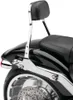 Cobra 11in Steel Chrome Square Mini Backrest Kit