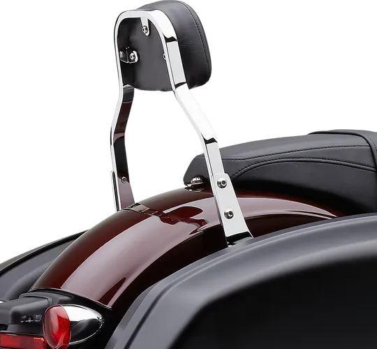 Cobra 11in Steel Chrome Square Mini Backrest Kit