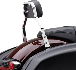 Cobra 11in Steel Chrome Square Mini Backrest Kit