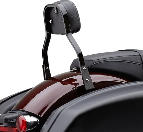 Cobra 11in Steel Black Square Mini Backrest Kit