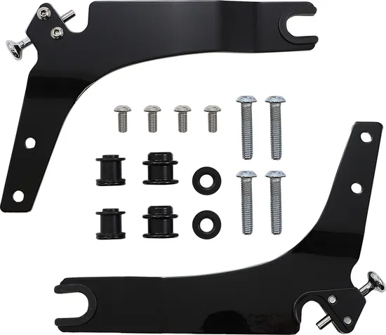 Cobra 14in Black Steel Square Detachable Backrest Kit