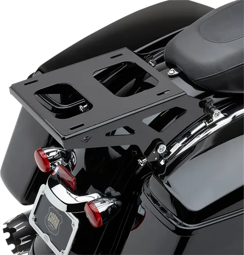 Cobra Black Steel Two Up Tour Pak Mount Plate