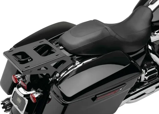 Cobra Black Steel Two Up Tour Pak Mount Plate