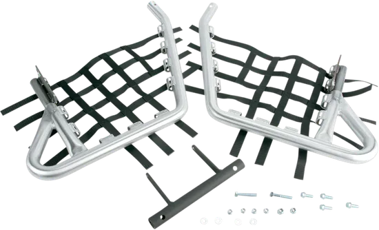 DG Fat Alloy 1.5in. Nerf Bars Rock Sliders Aluminum Black