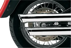 Cobra Chrome 3in Slash Cut Slip On Muffler