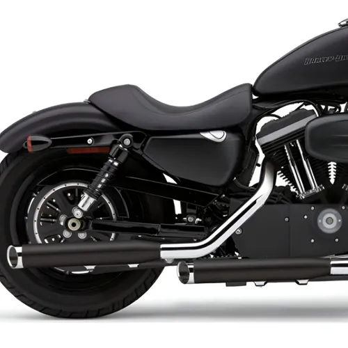Cobra Black 3in Slip On Muffler w Slashcut Tips 1