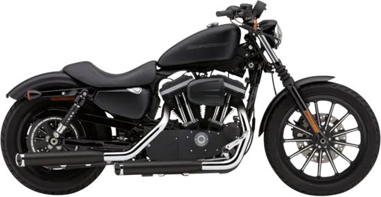 Cobra Black 3in Slip On Muffler w Slashcut Tips