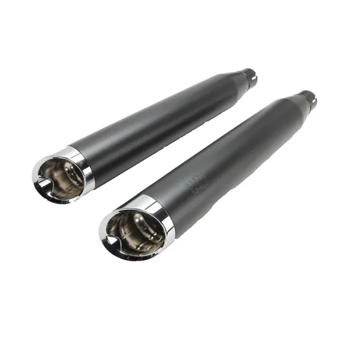 Cobra Black 3in Slip On Muffler w Slashcut Tips 2