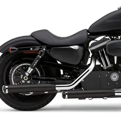 Cobra Black 3in Slip On Muffler w Slashcut Tips