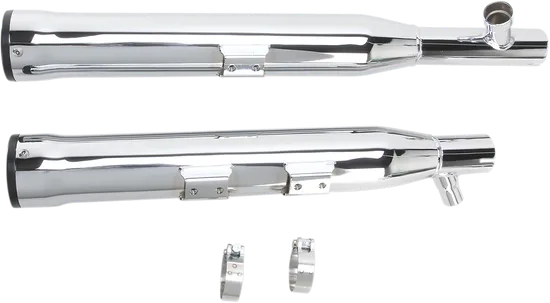 Cobra Chrome 3in Straight Cut Slip On Muffler w Race Pro Tip