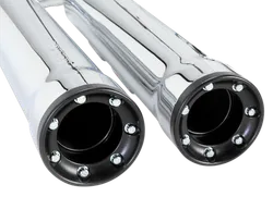 Cobra Chrome 3in Straight Cut Slip On Muffler w Race Pro Tip