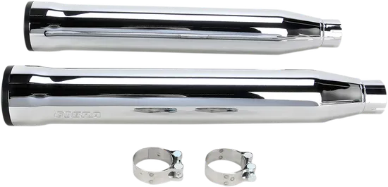 Cobra Chrome 3in Straight Cut Slip On Muffler w Race Pro Tip