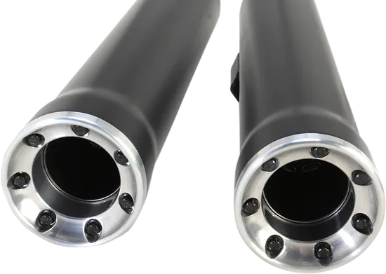 Cobra Black 3in Straight Cut Slip On Muffler w Race Pro Tip 3