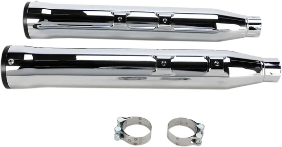 Cobra Chrome 3in Straight Cut Slip On Muffler w Race Pro Tip