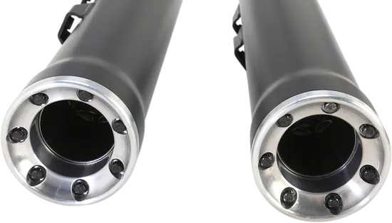 Cobra Black 3in Straight Cut Slip On Muffler w Race Pro Tip