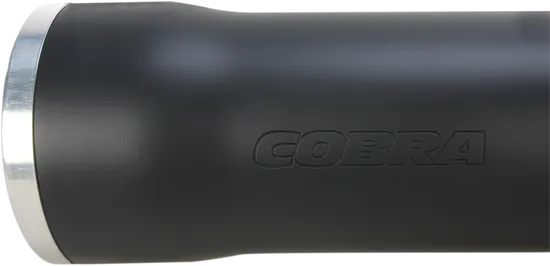 Cobra Black 3in Straight Cut Slip On Muffler w Race Pro Tip