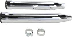 Cobra Chrome 3in Straight Cut Slip On Muffler w Race Pro Tip