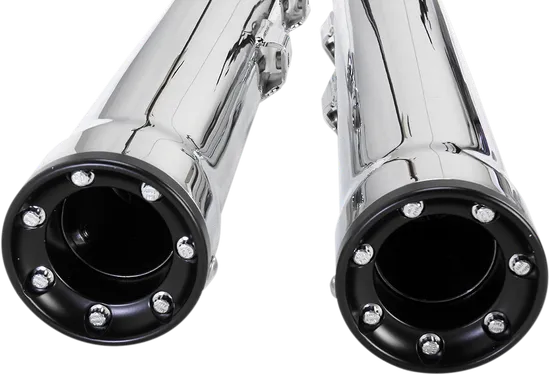 Cobra Chrome 3in Straight Cut Slip On Muffler w Race Pro Tip