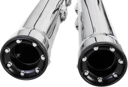 Cobra Chrome 3in Straight Cut Slip On Muffler w Race Pro Tip