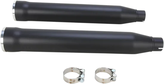 Cobra Black 3in Straight Cut Slip On Muffler w Race Pro Tip 2