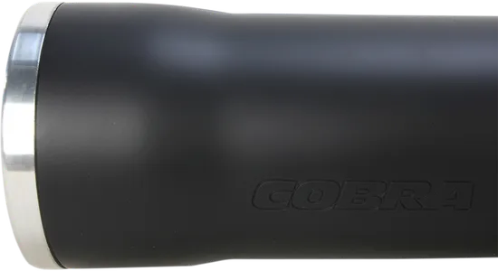 Cobra Black 3in Straight Cut Slip On Muffler w Race Pro Tip 3