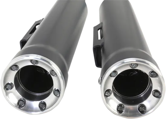 Cobra Black 3in Straight Cut Slip On Muffler w Race Pro Tip 1